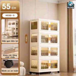 Tủ nhựa gấp gọn cho bé HC03