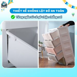 Tủ nhựa cho bé Pakey SK001