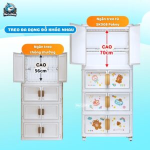 Tủ nhựa ngăn treo cho bé SK008
