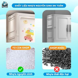Tủ nhựa ngăn treo cho bé SK008
