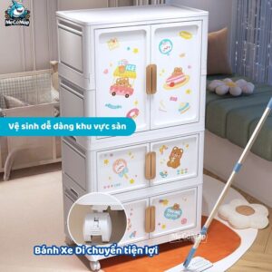Tủ nhựa ngăn treo cho bé SK008