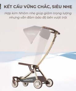 Xe đẩy gấp gọn Baobaohao V12 màu nâu