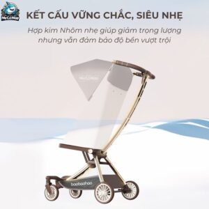 Xe đẩy gấp gọn Baobaohao V12 màu nâu