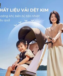 Xe đẩy gấp gọn Baobaohao V12 màu nâu