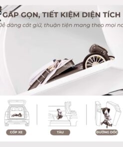 Xe đẩy gấp gọn Baobaohao V12 màu nâu