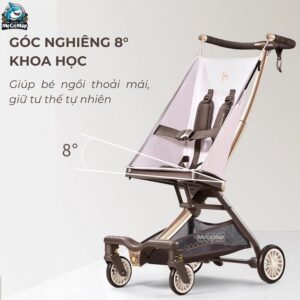 Xe đẩy gấp gọn Baobaohao V12 màu nâu