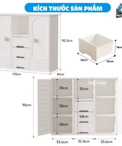 Kệ đồ dạng tủ cho bé E009 – E010
