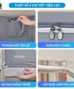 Màn khung vuông chống ngã cho bé P-MK01 45 Màn khung vuông chống ngã cho bé P-MK01