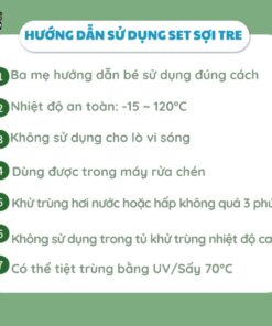Set ăn dặm sợi tre B007 máy bay