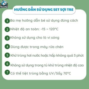 Set ăn dặm sợi tre B007 máy bay