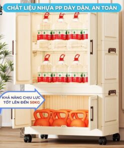 Tủ nhựa gấp gọn có ngăn treo HC12