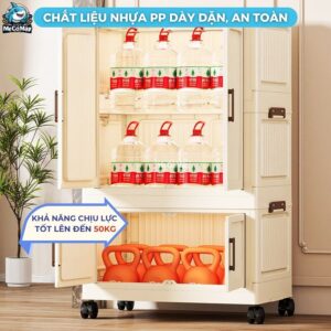 Tủ nhựa gấp gọn có ngăn treo HC12