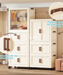 Tủ nhựa gấp gọn có ngăn treo HC12