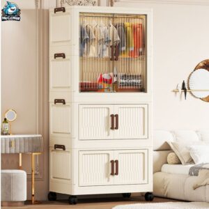 Tủ nhựa gấp gọn có ngăn treo HC12