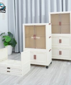 Tủ nhựa gấp gọn có ngăn treo HC12
