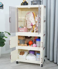 Tủ nhựa gấp gọn có ngăn treo HC12
