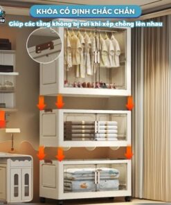 Tủ nhựa cho bé HC15 có ngăn treo