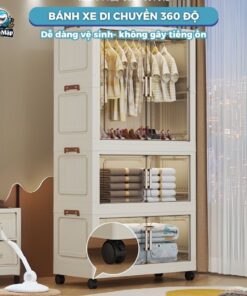 Tủ nhựa cho bé HC15 có ngăn treo