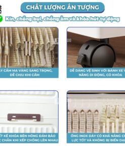 Tủ nhựa cho bé HC15 có ngăn treo