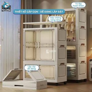 Tủ nhựa cho bé HC15 có ngăn treo