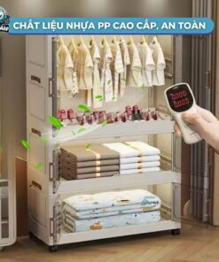 Tủ nhựa cho bé HC15 có ngăn treo