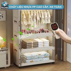 Tủ nhựa cho bé HC15 có ngăn treo