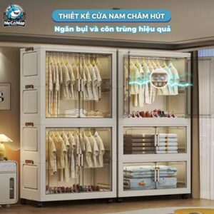 Tủ nhựa cho bé HC15 có ngăn treo