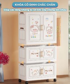 Tủ nhựa có móc treo 4 tầng HC16