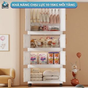 Tủ nhựa có móc treo 4 tầng HC16