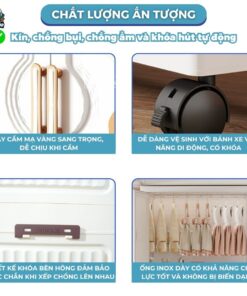 Tủ nhựa có móc treo 4 tầng HC16