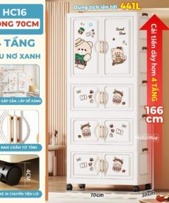 Tủ nhựa có móc treo 4 tầng HC16