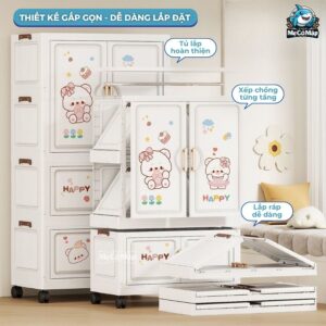 Tủ nhựa có móc treo 4 tầng HC16