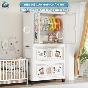 Tủ nhựa có móc treo 4 tầng HC16