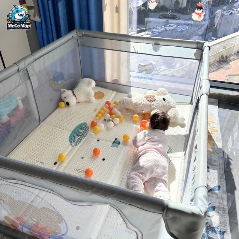 quây cũi vải cho bé