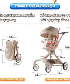 Xe đẩy gấp gọn 2 chiều Vinng Q11 cao cấp