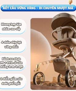 Xe đẩy gấp gọn 2 chiều Vinng Q11 cao cấp