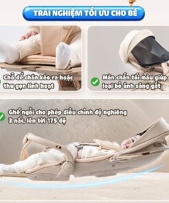 Xe đẩy gấp gọn 2 chiều Vinng Q11 cao cấp