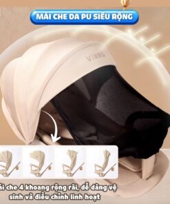 Xe đẩy gấp gọn 2 chiều Vinng Q11 cao cấp