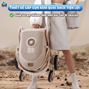 Xe đẩy gấp gọn 2 chiều Vinng Q11 cao cấp