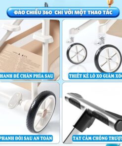 Xe đẩy du lịch gấp gọn Vinng Q7