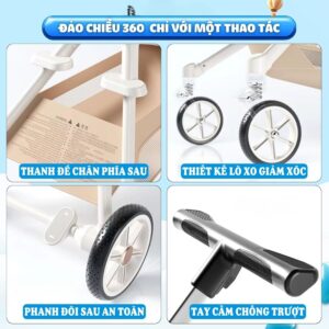 Xe đẩy du lịch gấp gọn Vinng Q7