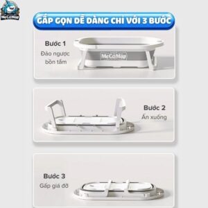 Chậu tắm Pakey có nhiệt kế P-CT03