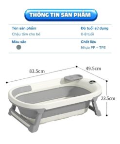 Chậu tắm Pakey có nhiệt kế P-CT03