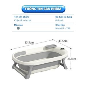 Chậu tắm Pakey có nhiệt kế P-CT03