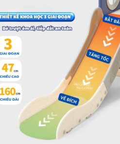 Cầu trượt xích đu liên hoàn Pakey Khủng long LH01
