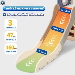 Cầu trượt xích đu liên hoàn Pakey Khủng long LH01