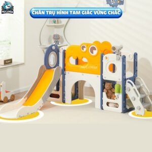 Cầu trượt xích đu liên hoàn Pakey Khủng long LH01