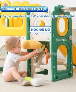 Cầu trượt xích đu liên hoàn Pakey Khủng long LH01