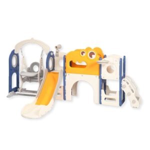 Cầu trượt xích đu liên hoàn Pakey Khủng long LH01