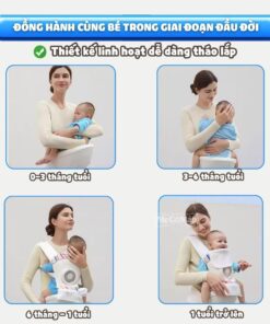 Địu vải Vinng D6 có ghế đa năng